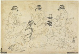 Cinco Bellezas, 1787-1796 de Chobunsai Eishi